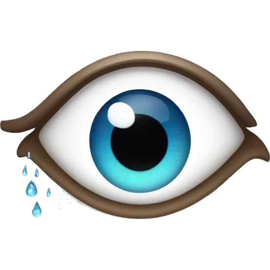 Eye emoji + droplet emoji  emoji