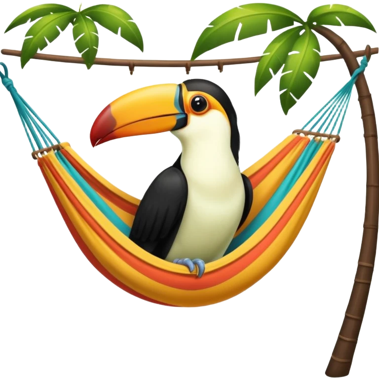 Toucan in a hammock emoji