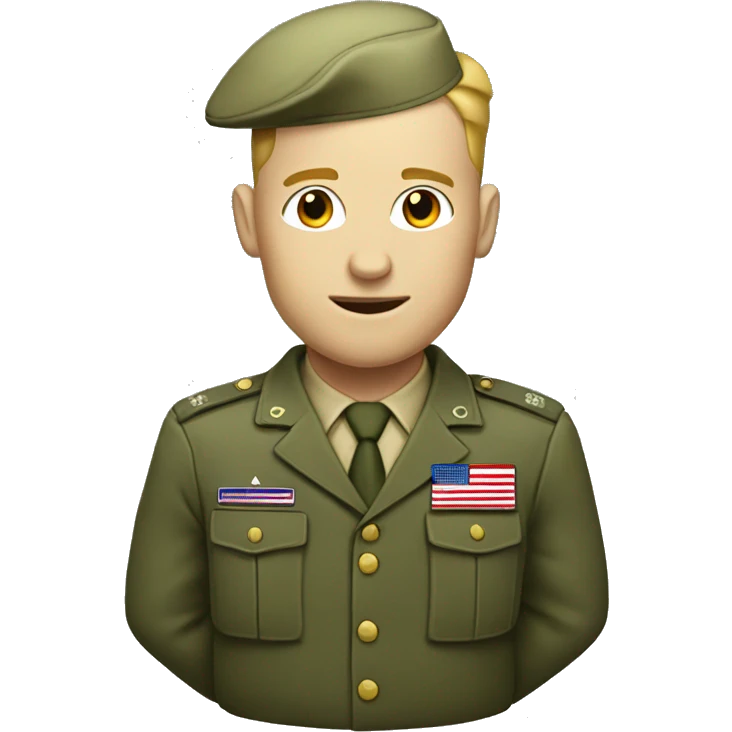 American soldier with a guile suit on emoji