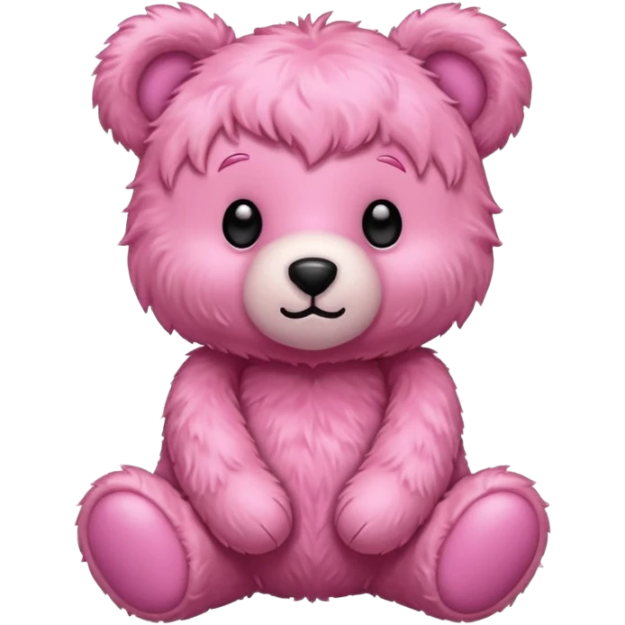 Pink teddy bear emoji
