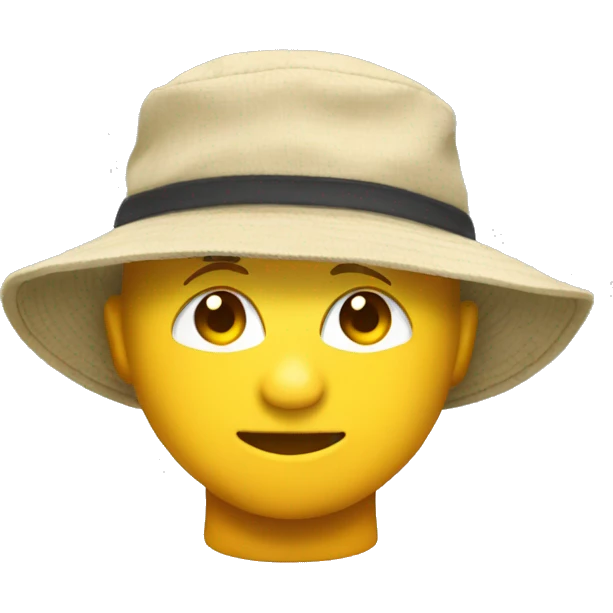 buff sun bucket hat emoji