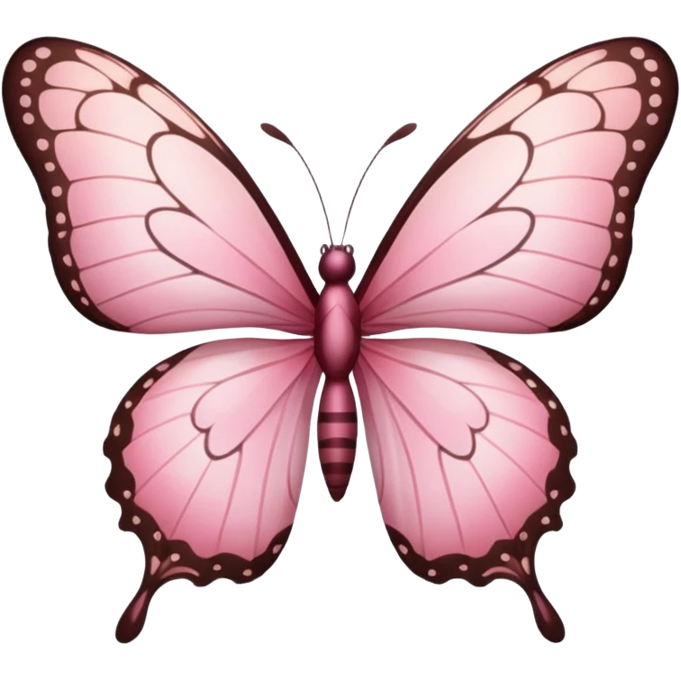Pink butterfly emoji