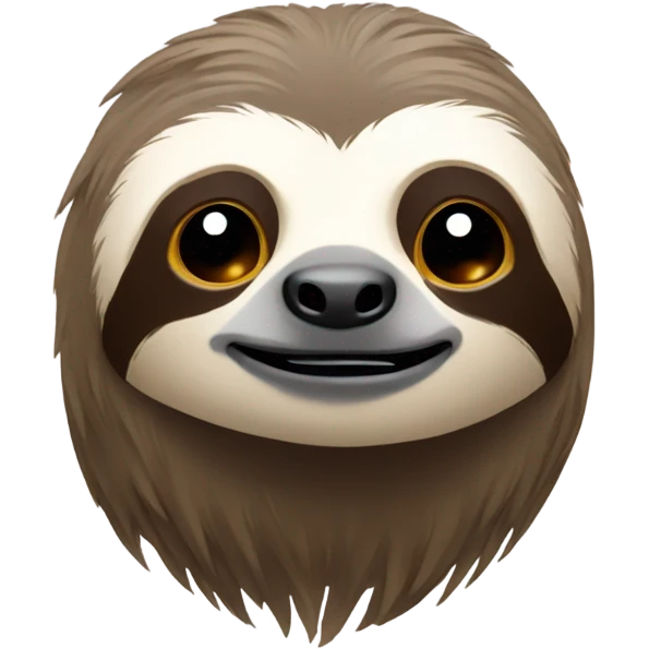 Cool looking sloth emoji