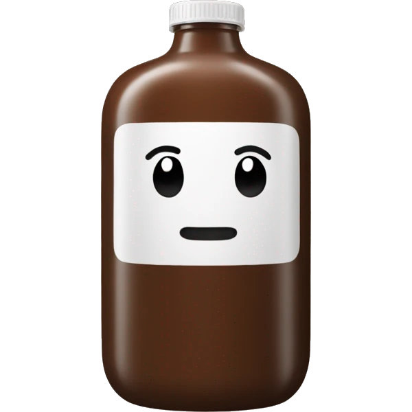 huge brown gel bottle emoji