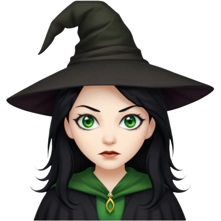 evil witch with disheveled hair emoji