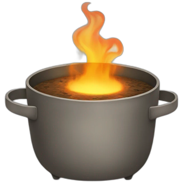 Burning Tofu in pot emoji