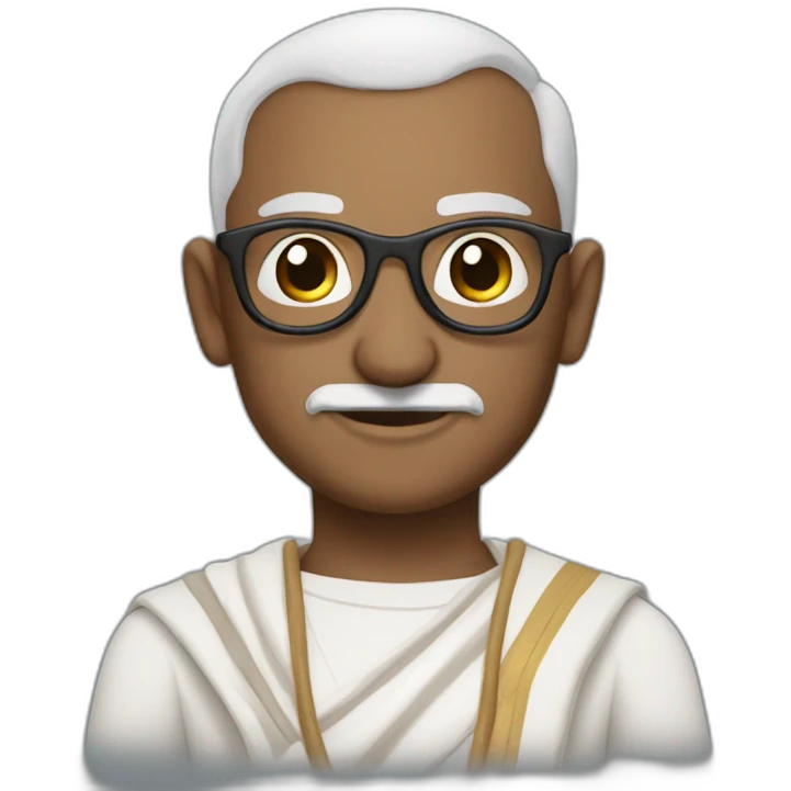 Gandhi super man emoji