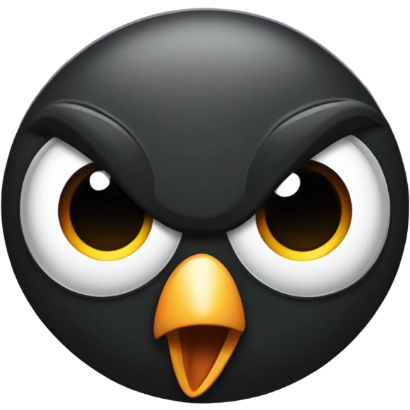 Angry birds bomb emoji