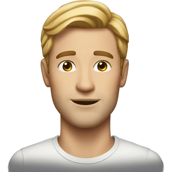 a white handsom man with jawline emoji