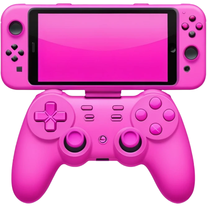 Pink gamer setup emoji