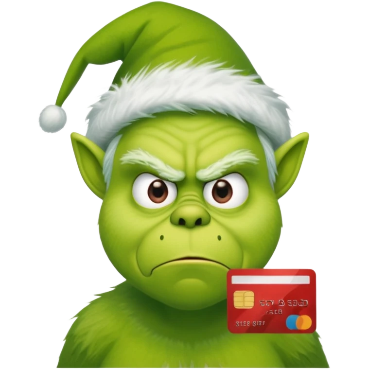 Credit Card Grinch emoji