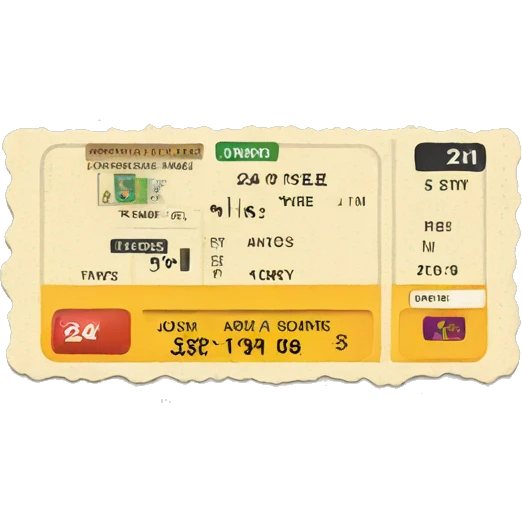 trip ticket emoji