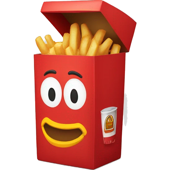 Mc Donald red box  emoji