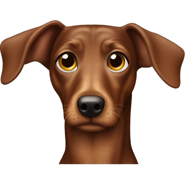 Brown dackel emoji