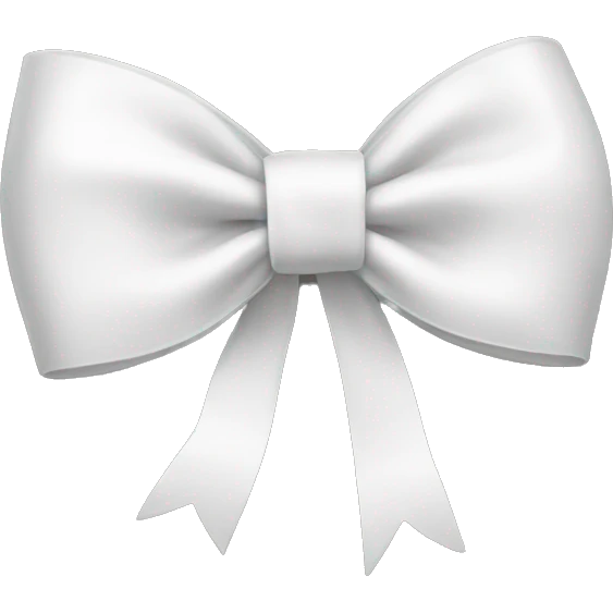 White bow  emoji