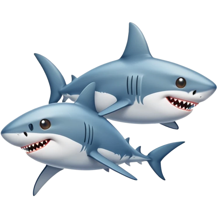 shark run after cat emoji