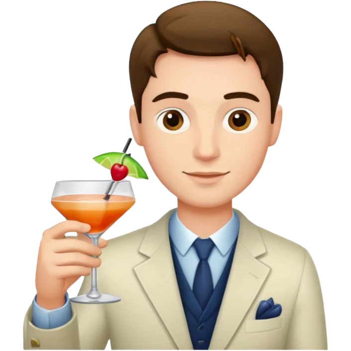 man with drink emoji