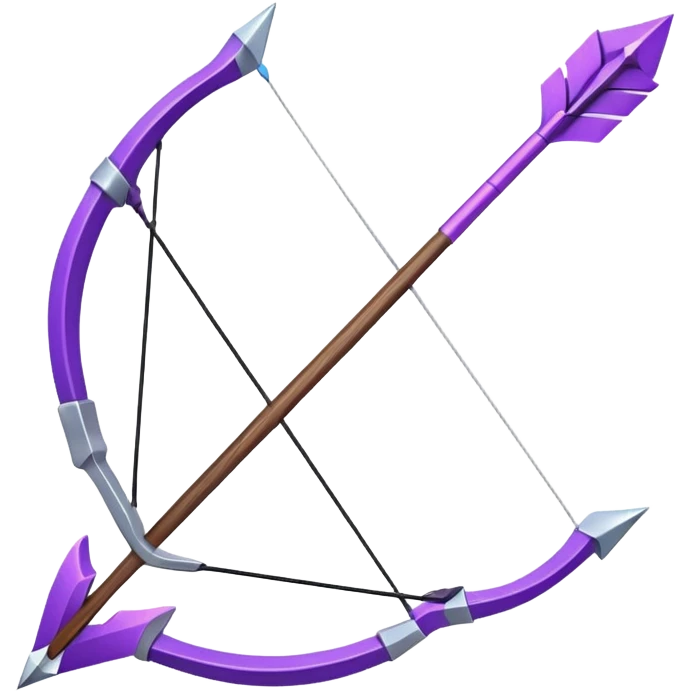 Purple bow and arrow emoji