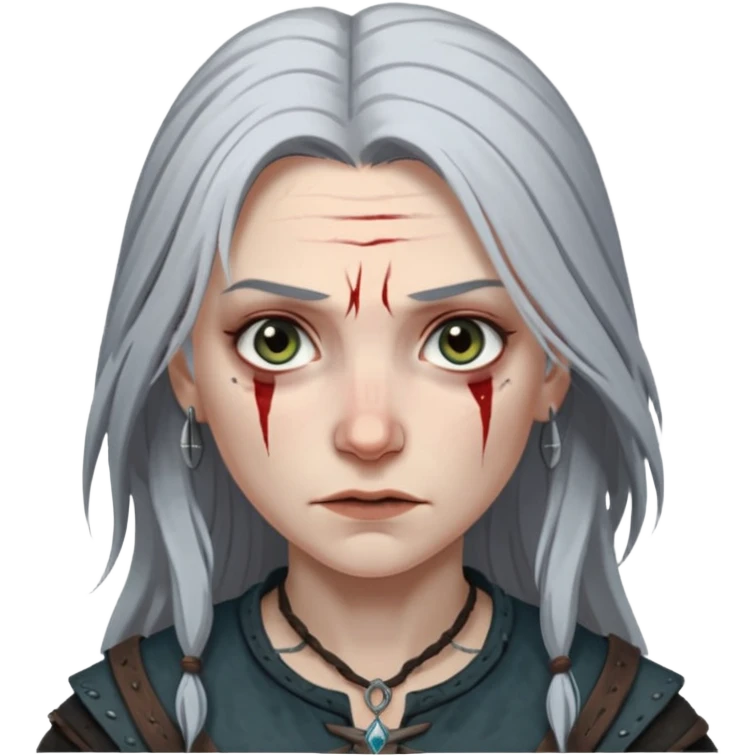 horror witcher woman emoji