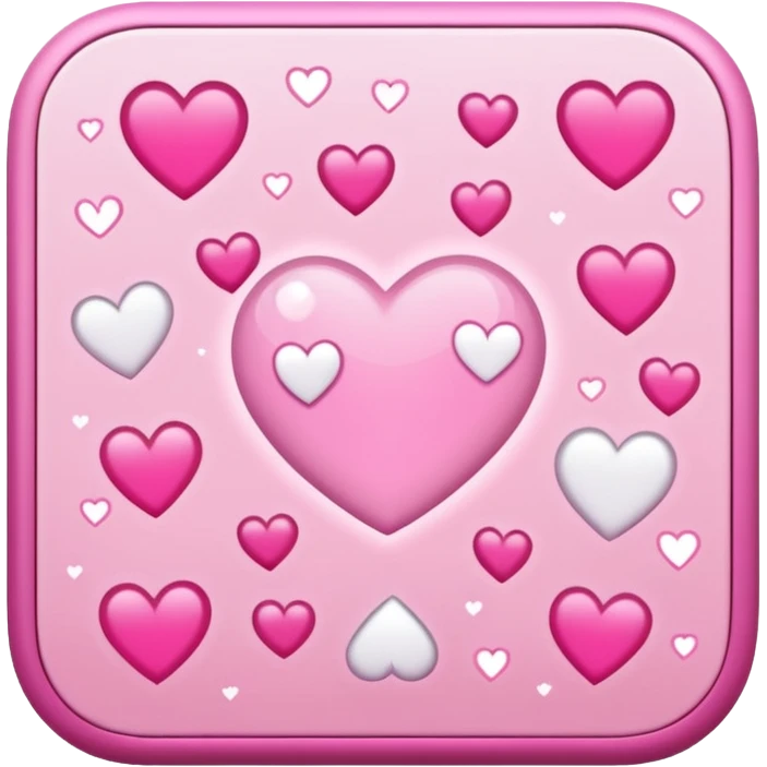 mix light pink dark pink and white girly gamer app emoji
