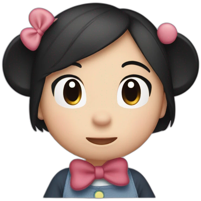 Mickey and Minnie tsum tsum emoji