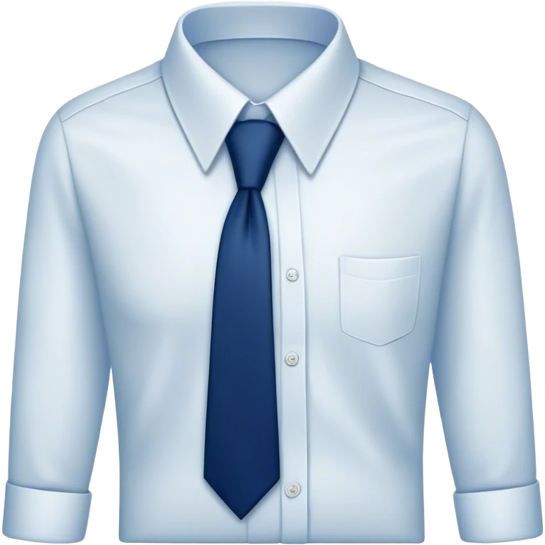 
dark blue tie on a white shirt emoji