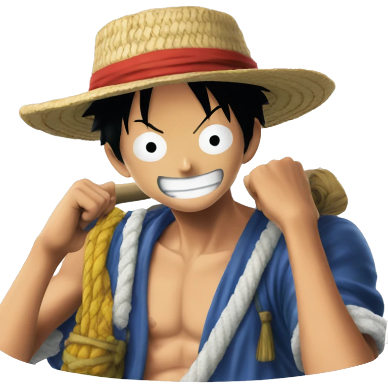 luffy from one piece emoji