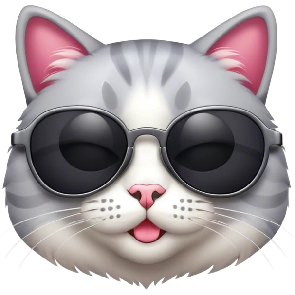 Cat with sunglasses emoji
