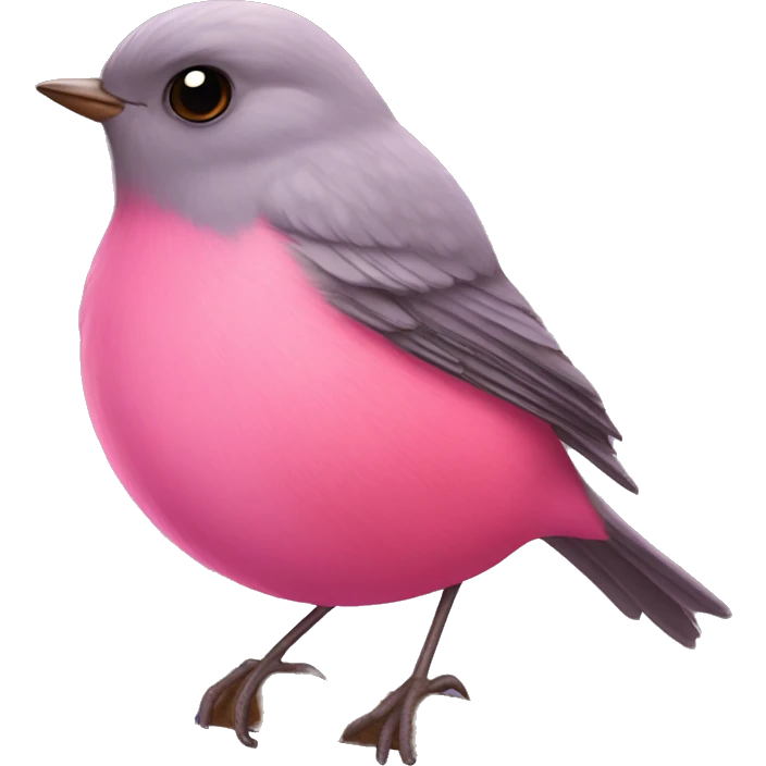 pink robin emoji