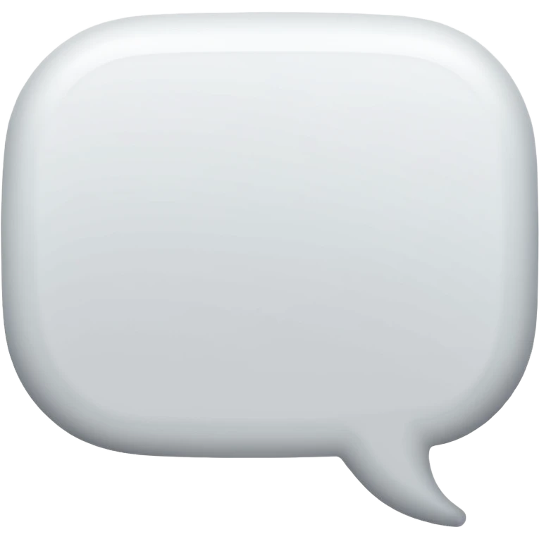 speech-bubble white with a grey point emoji