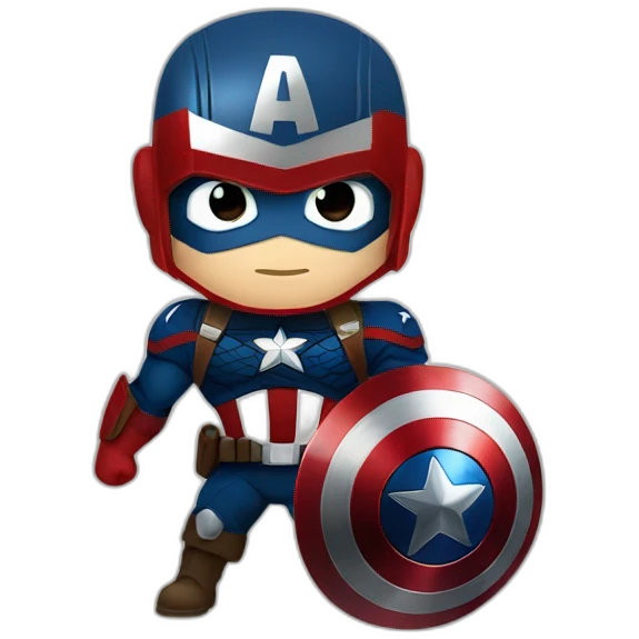 Captain America with shield  emoji