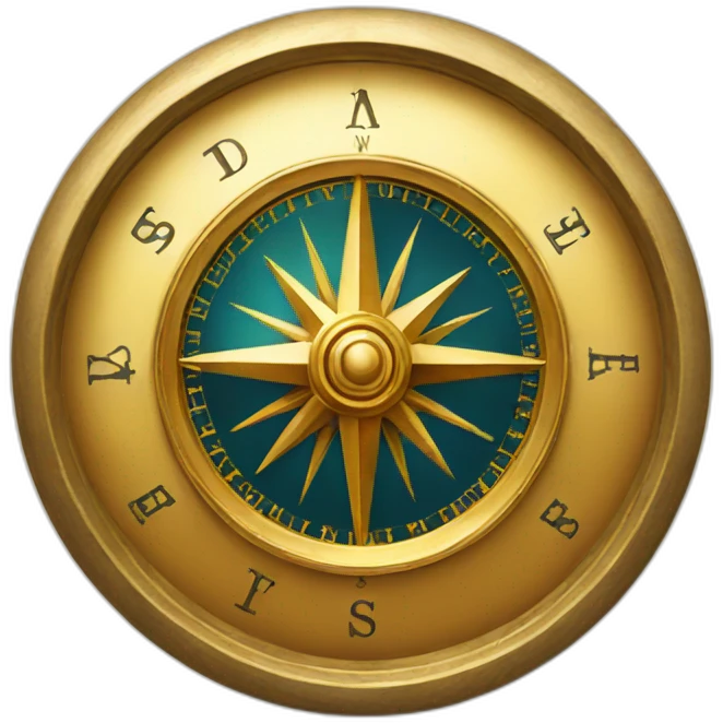 golden compass emoji