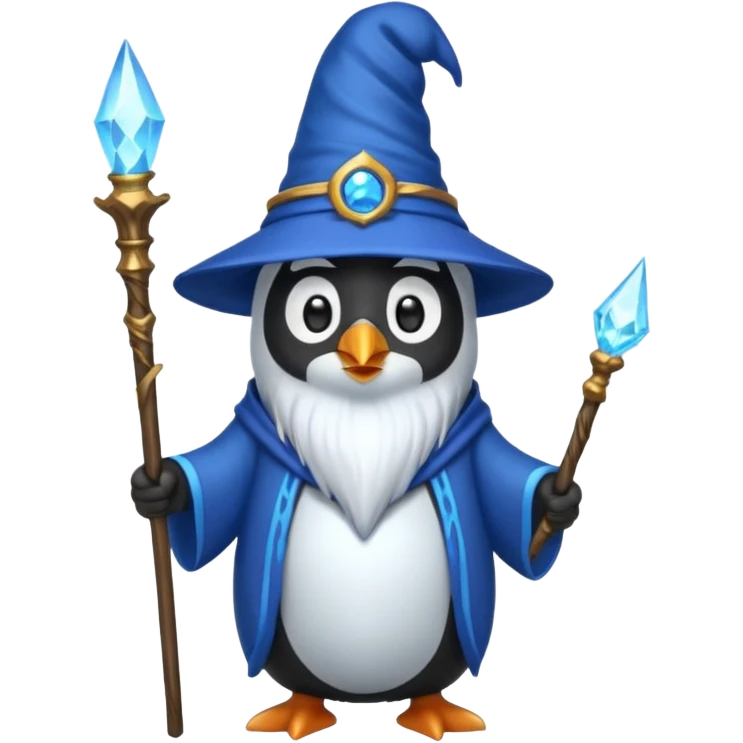 Penguin Wizard emoji