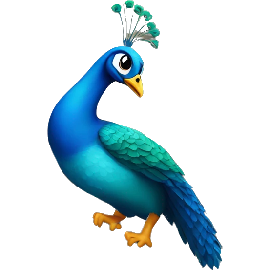 Peacock rock climbing  emoji