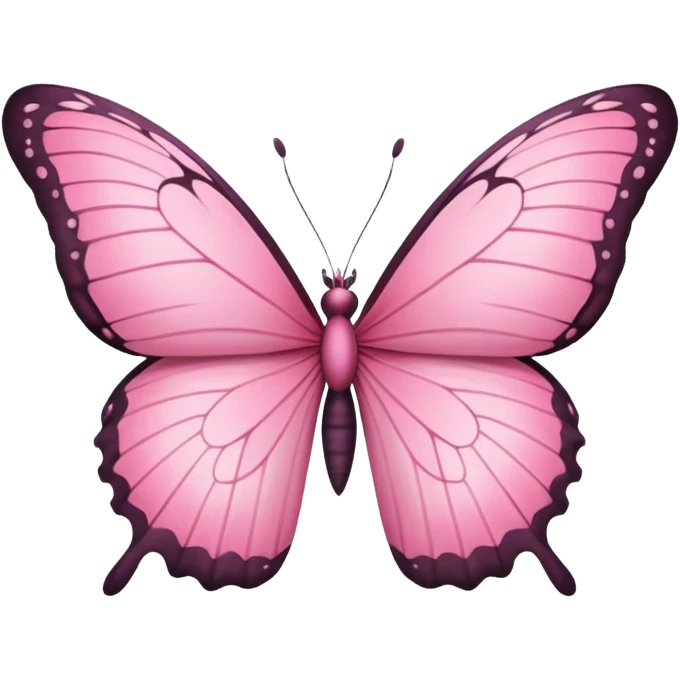 Pink butterfly emoji