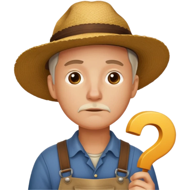 combination of these 🤔👨‍🌾 emoji