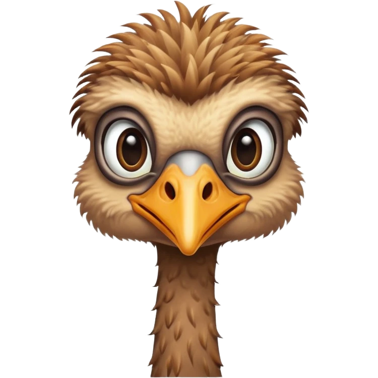 Cara de avestruz  emoji