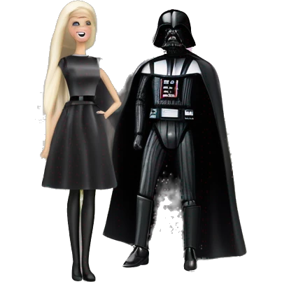 Darth Vader and Barbie’s very dusty old disturbing disgusting ghostly haunted horror dream house mansion  emoji