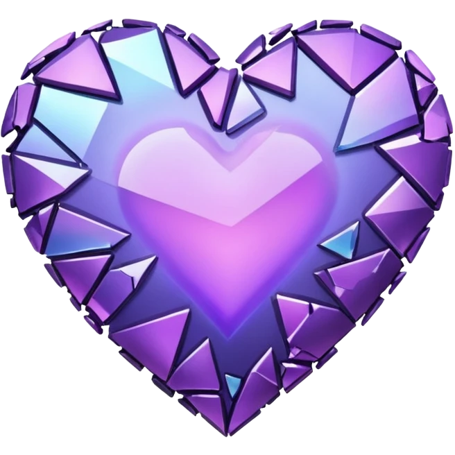 Purple Heart broke emoji