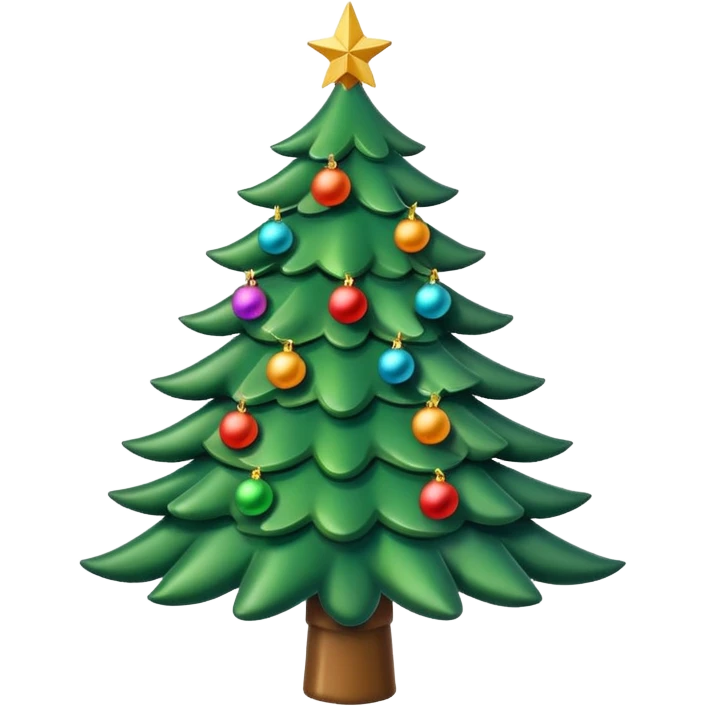green Christmas tree emoji