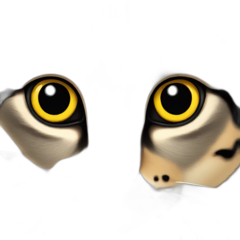 cat black yellow eye emoji