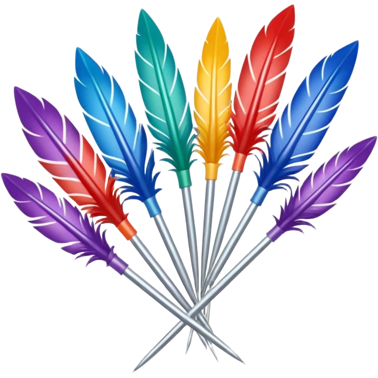 cible fléchette de différente couleur emoji