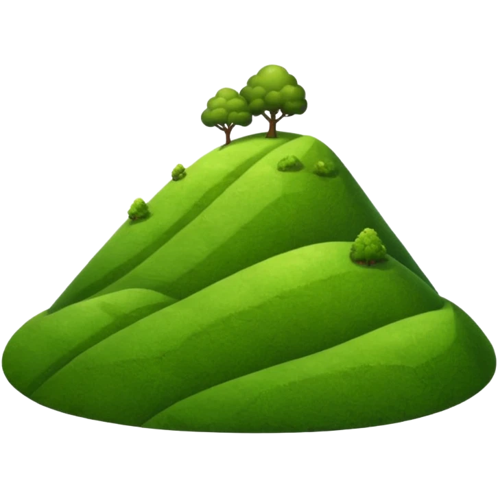create a dnd style small_hill.png using 48x48 pixels size emoji