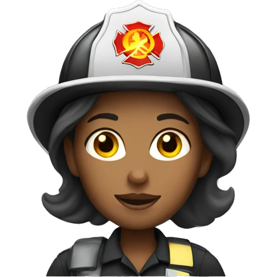 White woman firefighter  emoji