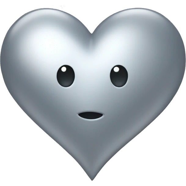 Silver heart emoji