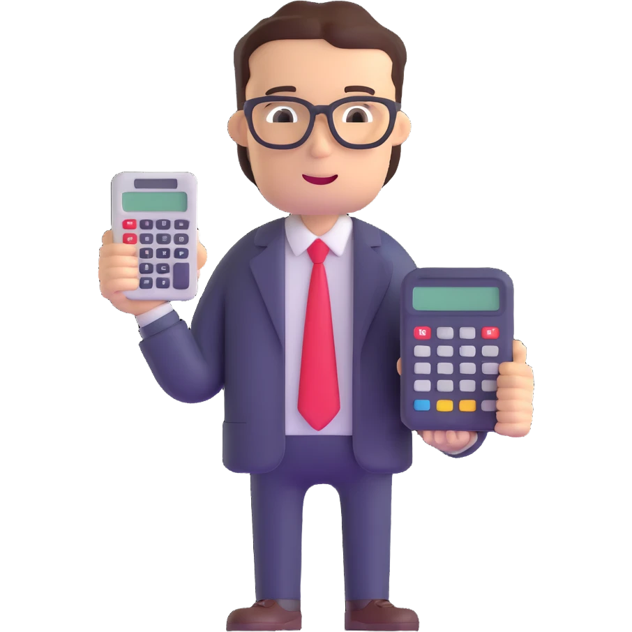 accountant with calculator emoji