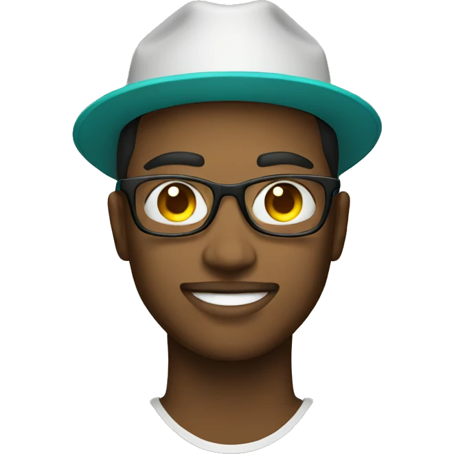 Influencer with reverse hat emoji