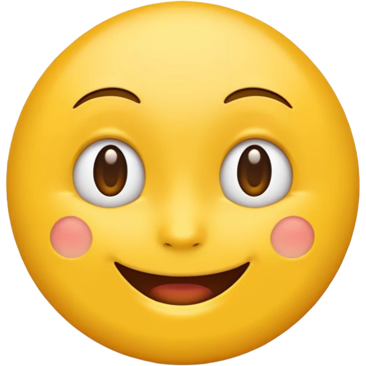 Emoji, yellow round teasing smile emoji