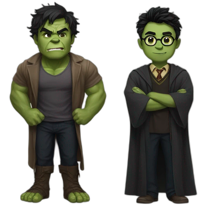Hulk and Harry Potter emoji