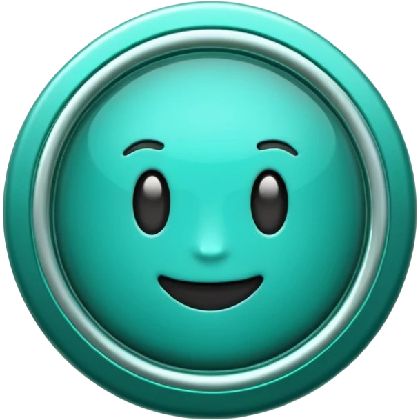 Create a custom emoji badge featuring a stylized, glossy letter “S”. Use the Platinum rank style from League of Legends: teal-green metallics, reflective surfaces, and a futuristic elegant frame. Vibrant and high readability.
 emoji